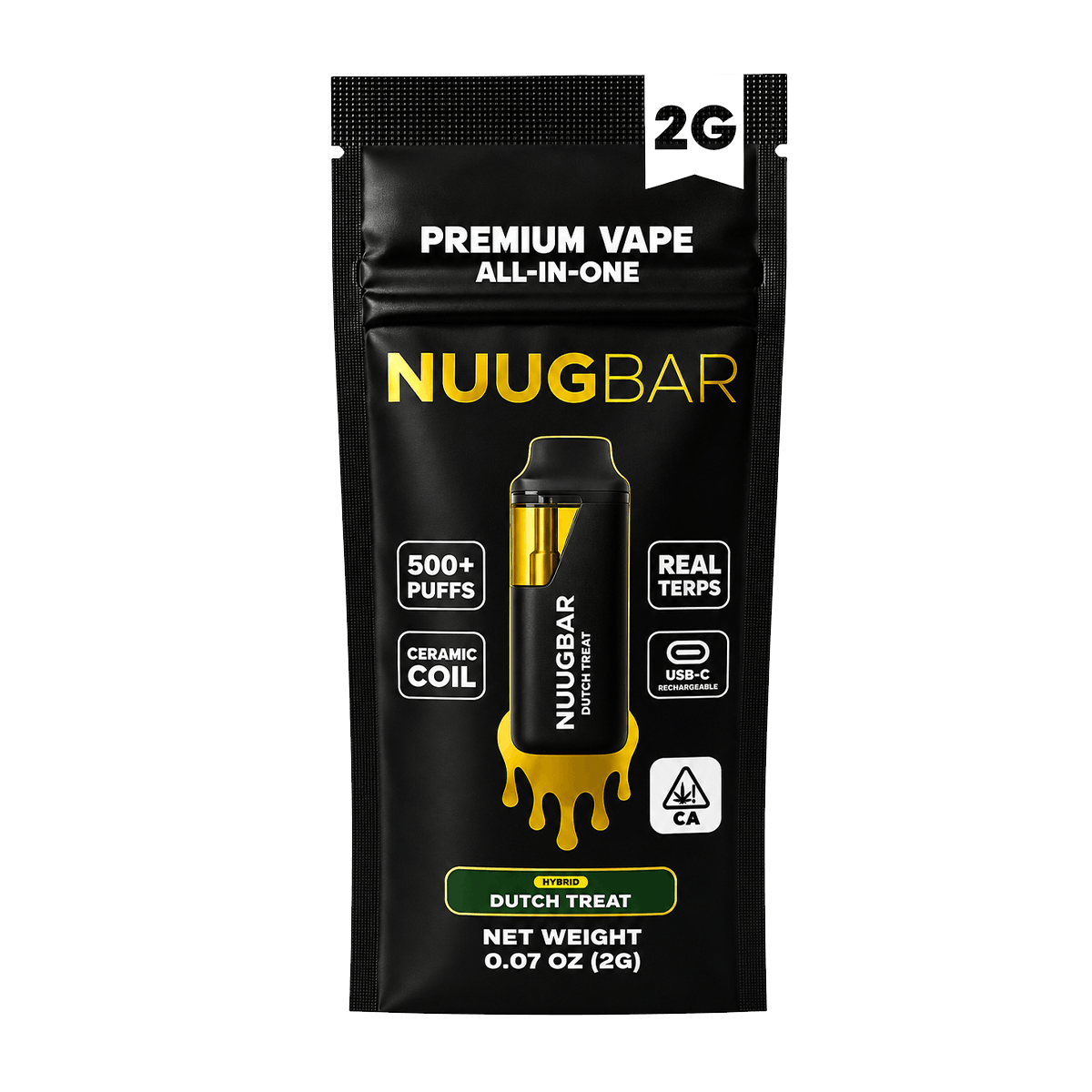 Dutch Treat NUUG BAR THC & THCA vape