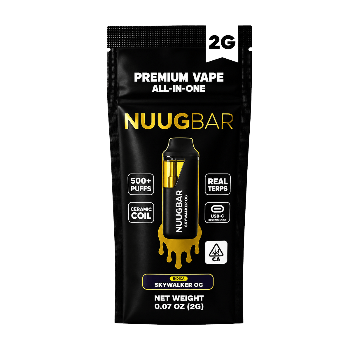Skywalker OG NUUG BAR THC & THCA vape